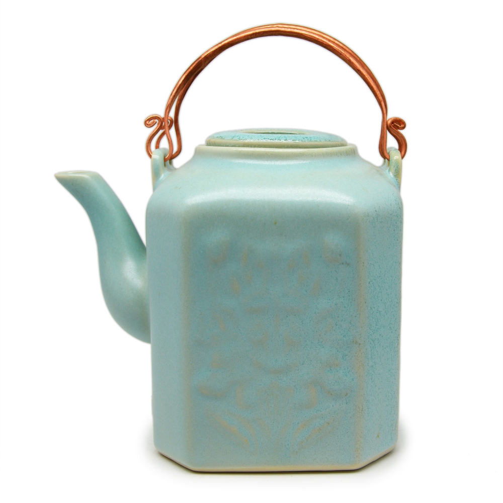 Large Hexagon Teapot with patern