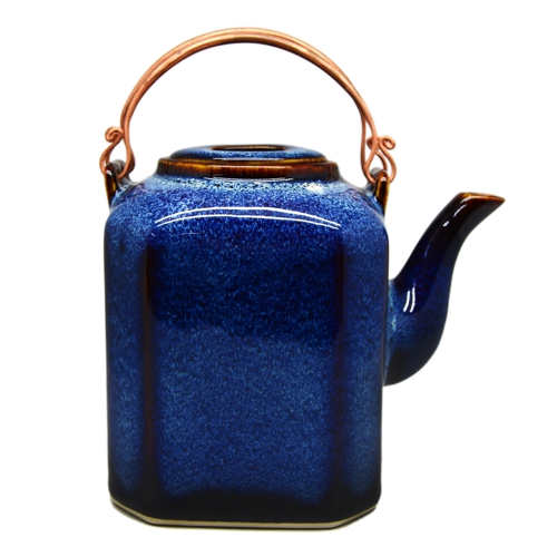 Largle Hexagon teapot with bronze handle