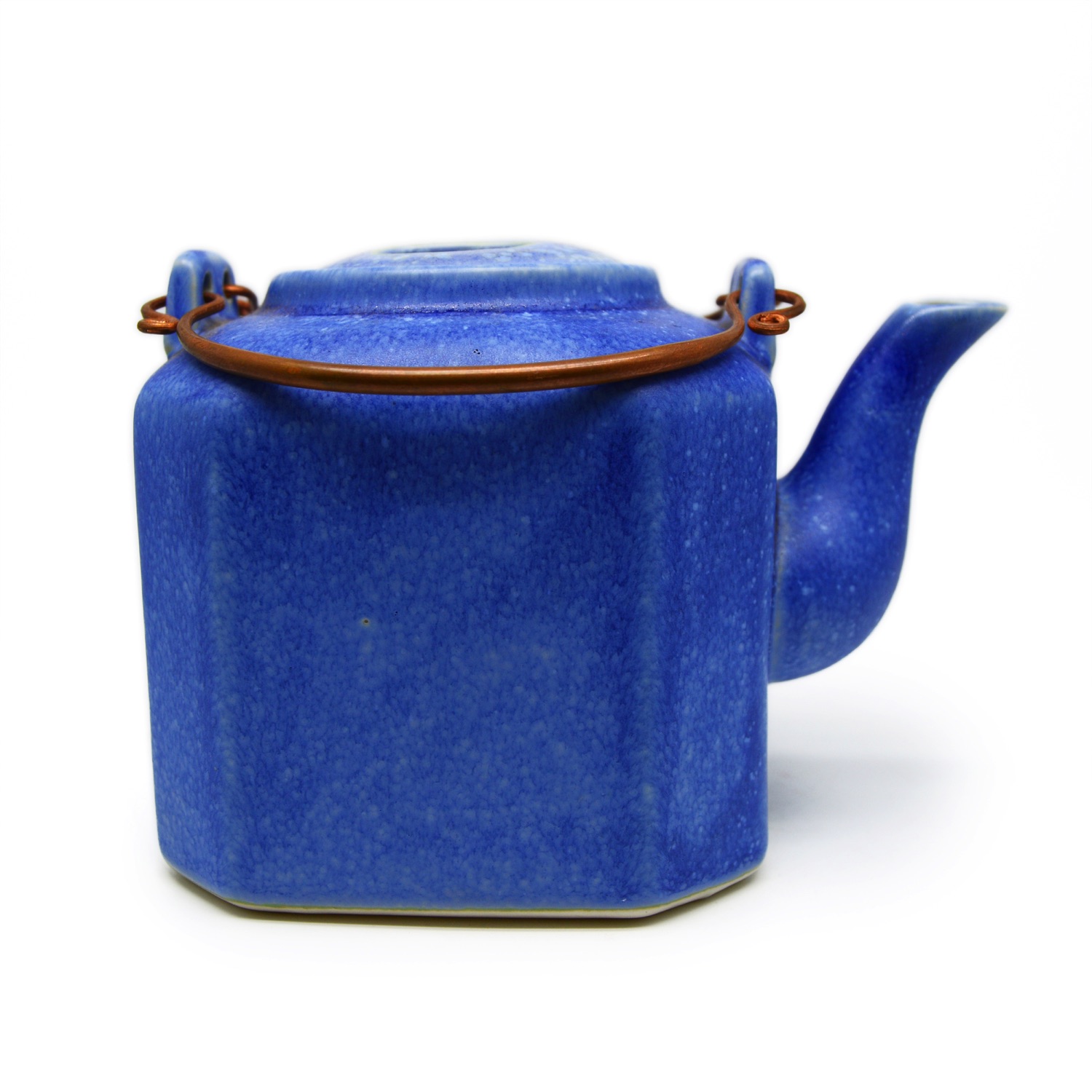 Medium Hexagon teapot with bronze handle