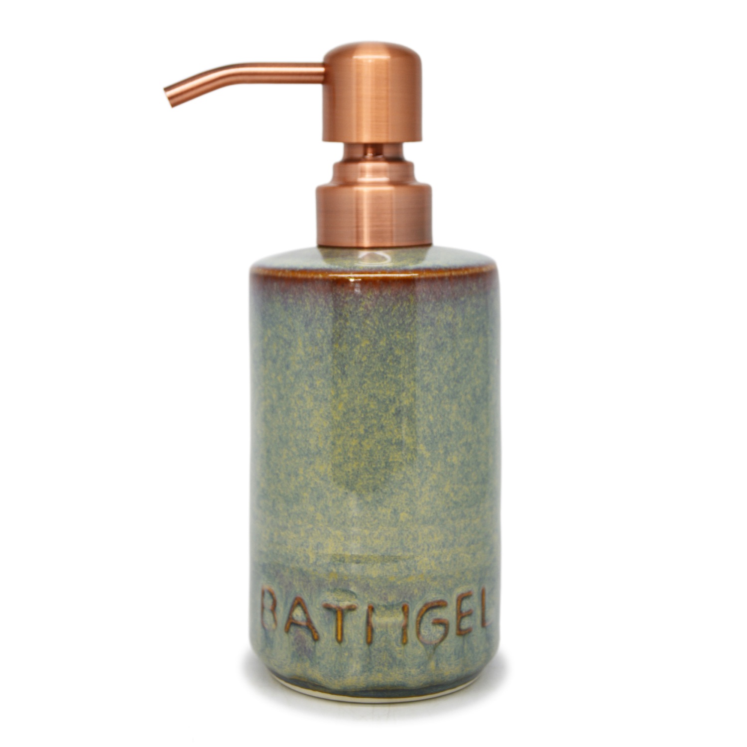 Pillar Liquid Dispenser - Bath Gel - Brass-Plated Pump