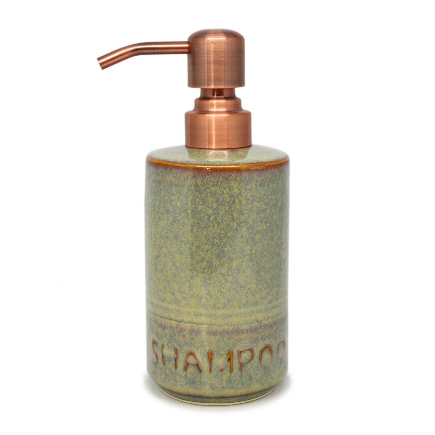 Pillar Liquid Dispenser - Shampoo - Brass-Plated Pump