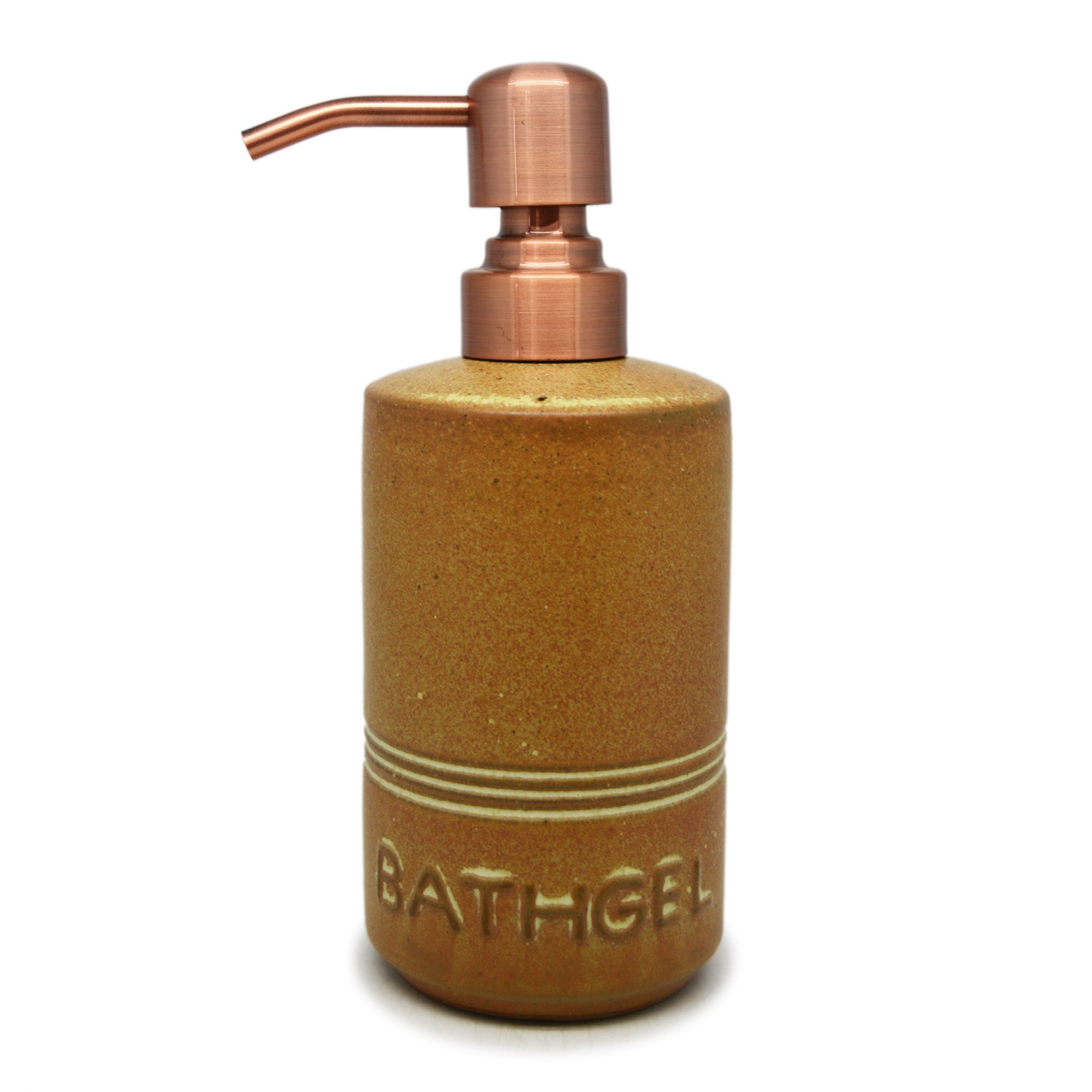 Pillar Liquid Dispenser - Bath Gel - Brass Plated Pump
