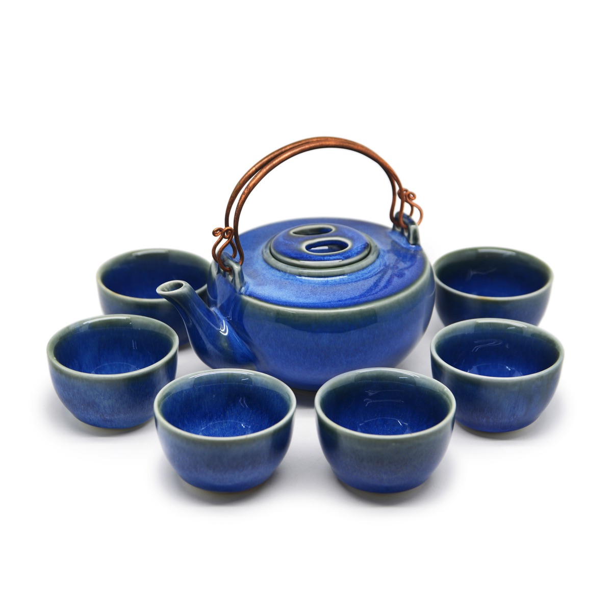 Half-moon Tea Set - Sapphire Blue